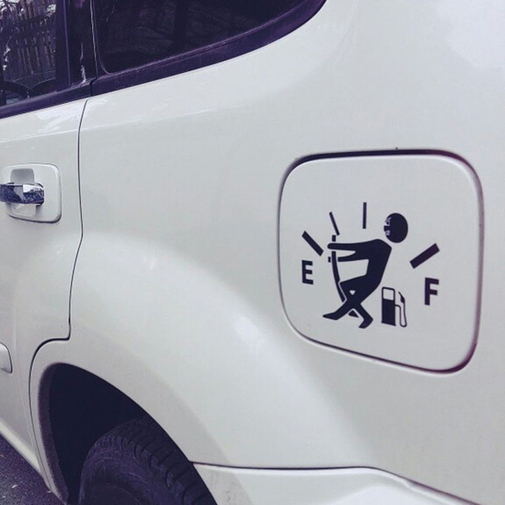 Empty Fuel Gauge Sticker